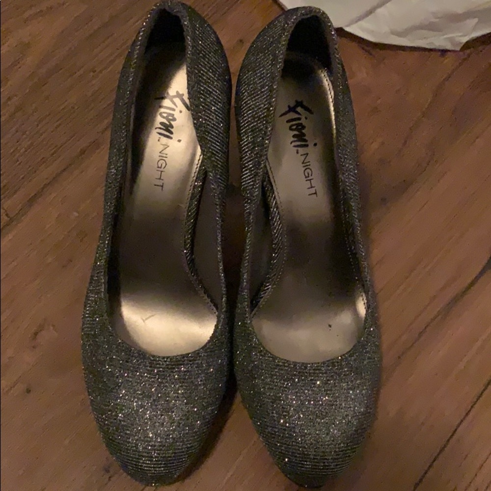 Silver Sparkly Heels